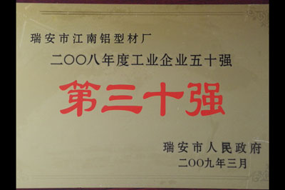 2008工業企業第三十強